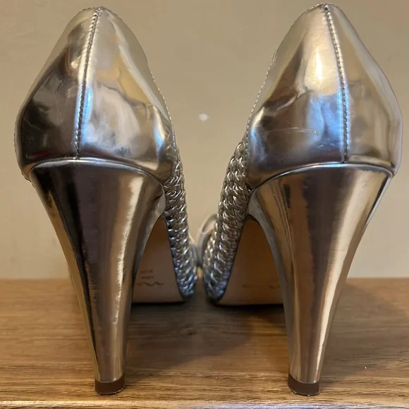 Y2K Nina silver mesh heels - Picture 7 of 10